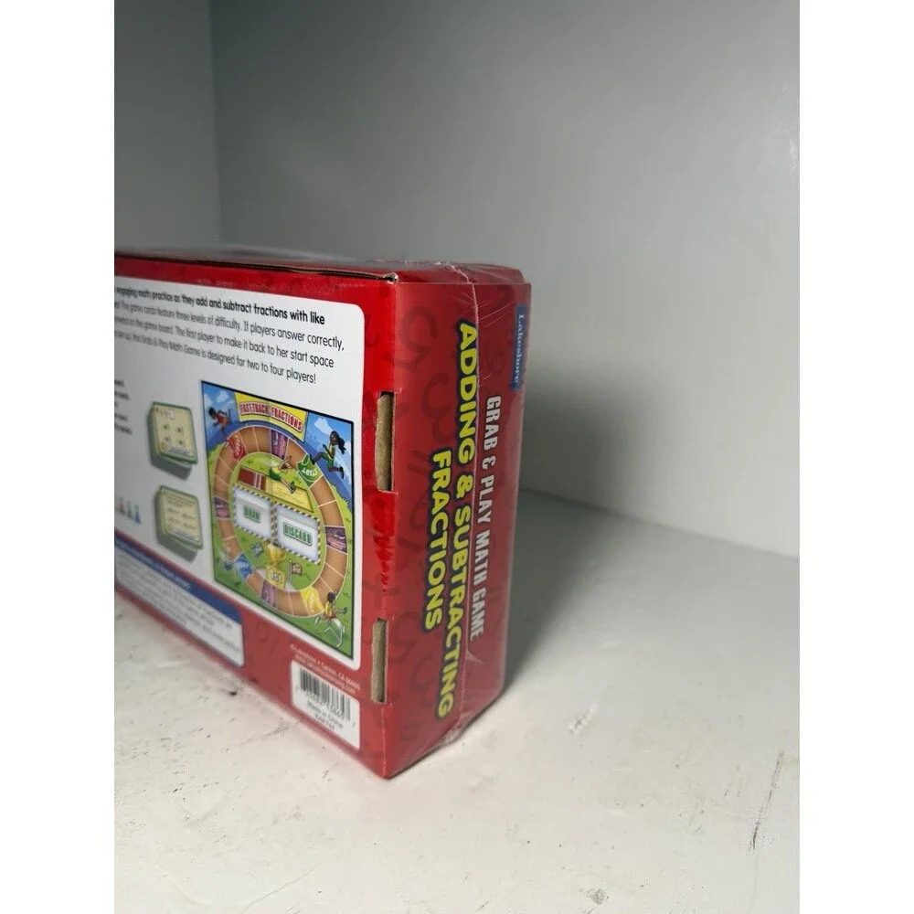 Lakeshore Grab & Play Math Game Adding & Subtracting Fractions Grade 3-4 SEALED